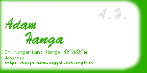 adam hanga business card